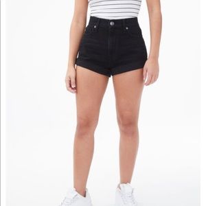 Aeropostale Highwaisted Black Jean Shorts